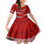 Custom Tonga Rugby Kid Short Sleeve Dress 2023 Ikale Tahi Tongan Ngatu Pattern LT14 KID Red - Polynesian Pride