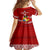 Custom Tonga Rugby Kid Short Sleeve Dress 2023 Ikale Tahi Tongan Ngatu Pattern LT14 - Polynesian Pride