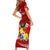 Custom Tonga Rugby Short Sleeve Bodycon Dress 2023 Ikale Tahi Tongan Ngatu Pattern LT14 - Polynesian Pride