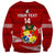 Custom Tonga Rugby Sweatshirt 2023 Ikale Tahi Tongan Ngatu Pattern LT14 - Polynesian Pride