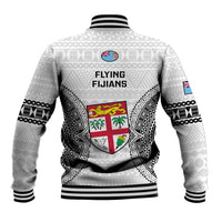 Fiji Rugby Baseball Jacket 2023 Go Champions World Cup Fijian Tapa Pattern LT14 - Polynesian Pride