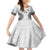 Fiji Rugby Kid Short Sleeve Dress 2023 Go Champions World Cup Fijian Tapa Pattern LT14 KID White - Polynesian Pride