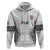 Fiji Rugby Hoodie 2023 Go Fijian Tapa Pattern World Cup LT14 Zip Hoodie White - Polynesian Pride