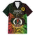 Personalised Vanuatu Family Day Family Matching Off Shoulder Long Sleeve Dress and Hawaiian Shirt Happy 26 December Vanuatuan Pig Tusk LT14 Dad's Shirt - Short Sleeve Black - Polynesian Pride
