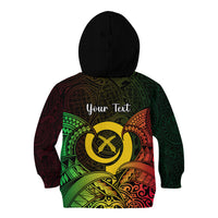 Personalised Vanuatu Family Day Kid Hoodie Happy 26 December Vanuatuan Pig Tusk LT14 - Polynesian Pride