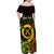 Personalised Vanuatu Family Day Off Shoulder Maxi Dress Happy 26 December Vanuatuan Pig Tusk LT14 - Polynesian Pride