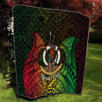 Personalised Vanuatu Family Day Quilt Happy 26 December Vanuatuan Pig Tusk LT14 - Polynesian Pride