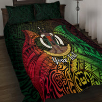 Personalised Vanuatu Family Day Quilt Bed Set Happy 26 December Vanuatuan Pig Tusk LT14 - Polynesian Pride