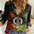 Personalised Vanuatu Family Day Women Casual Shirt Happy 26 December Vanuatuan Pig Tusk LT14 Female Black - Polynesian Pride
