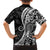 Black Polynesia Paisley Family Matching Summer Maxi Dress and Hawaiian Shirt Polynesian With Tropical Flowers LT14 - Polynesian Pride