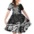 Black Polynesia Paisley Kid Short Sleeve Dress Polynesian With Tropical Flowers LT14 KID Black - Polynesian Pride