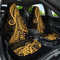 Gold Polynesia Paisley Car Seat Cover Polynesian With Tropical Flowers LT14 One Size Gold - Polynesian Pride