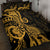 Gold Polynesia Paisley Quilt Bed Set Polynesian With Tropical Flowers LT14 - Polynesian Pride