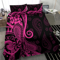 Pink Polynesia Paisley Bedding Set Polynesian With Tropical Flowers LT14 - Polynesian Pride