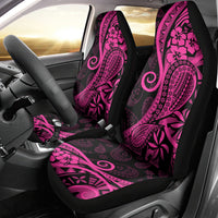 Pink Polynesia Paisley Car Seat Cover Polynesian With Tropical Flowers LT14 - Polynesian Pride