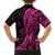 Pink Polynesia Paisley Kid Hawaiian Shirt Polynesian With Tropical Flowers LT14 - Polynesian Pride