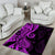 Polynesia Paisley Area Rug Polynesian With Tropical Flowers - Purple LT14 - Polynesian Pride