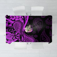 Polynesia Paisley Tablecloth Polynesian With Tropical Flowers - Purple LT14 Purple - Polynesian Pride