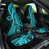 Polynesia Paisley Car Seat Cover Polynesian With Tropical Flowers - Turquoise LT14 One Size Turquoise - Polynesian Pride
