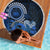 Talofa Samoa Beach Blanket Samoan Kava Bowl Siapo Pattern - Blue LT14 - Polynesian Pride
