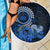 Talofa Samoa Beach Blanket Samoan Kava Bowl Siapo Pattern - Blue LT14 - Polynesian Pride