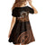 Talofa Samoa Family Matching Tank Maxi Dress and Hawaiian Shirt Samoan Kava Bowl Siapo Pattern - Brown LT14 - Polynesian Pride