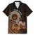 Talofa Samoa Family Matching Tank Maxi Dress and Hawaiian Shirt Samoan Kava Bowl Siapo Pattern - Brown LT14 Dad's Shirt - Short Sleeve Brown - Polynesian Pride
