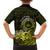 Lime Green Talofa Samoa Family Matching Tank Maxi Dress and Hawaiian Shirt Samoan Kava Bowl Siapo Pattern LT14 - Polynesian Pride