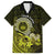 Lime Green Talofa Samoa Family Matching Tank Maxi Dress and Hawaiian Shirt Samoan Kava Bowl Siapo Pattern LT14 Dad's Shirt - Short Sleeve Lime Green - Polynesian Pride