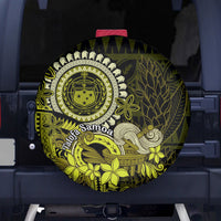 Lime Green Talofa Samoa Spare Tire Cover Samoan Kava Bowl Siapo Pattern LT14 Lime Green - Polynesian Pride