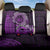 Purple Talofa Samoa Back Car Seat Cover Samoan Kava Bowl Siapo Pattern LT14 One Size Purple - Polynesian Pride