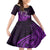 Purple Talofa Samoa Family Matching Tank Maxi Dress and Hawaiian Shirt Samoan Kava Bowl Siapo Pattern LT14 Daughter's Dress Purple - Polynesian Pride