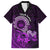Purple Talofa Samoa Family Matching Tank Maxi Dress and Hawaiian Shirt Samoan Kava Bowl Siapo Pattern LT14 Dad's Shirt - Short Sleeve Purple - Polynesian Pride