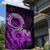 Purple Talofa Samoa Garden Flag Samoan Kava Bowl Siapo Pattern LT14 - Polynesian Pride