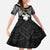 Ekamowir Omo Nauru Family Matching Long Sleeve Bodycon Dress and Hawaiian Shirt Naoero Twelve-pointed Star Polynesian Tattoo