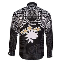 Ekamowir Omo Nauru Family Matching Mermaid Dress and Hawaiian Shirt Naoero Twelve-pointed Star Polynesian Tattoo