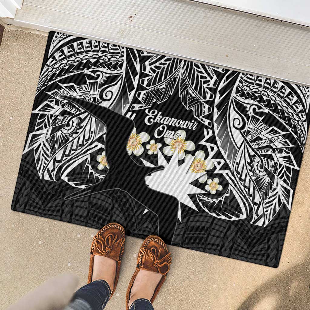 Ekamowir Omo Nauru Rubber Doormat Naoero Twelve-pointed Star Polynesian Tattoo