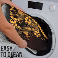 Gold Black Aloha Hawaii Bathroom Set Polynesian Shark Tattoo With Plumeria LT14 - Polynesian Pride