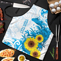 New Zealand Autism Awareness Month Apron Takiwatanga Maori Lizard With Sunflower - Polynesian Pride