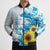 New Zealand Autism Awareness Month Bomber Puffer Jacket Takiwatanga Maori Lizard With Sunflower - Polynesian Pride