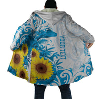 New Zealand Autism Awareness Month Cloak Takiwatanga Maori Lizard With Sunflower - Polynesian Pride