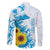 New Zealand Autism Awareness Month Family Matching Off The Shoulder Long Sleeve Dress and Hawaiian Shirt Takiwatanga Maori Lizard With Sunflower
