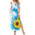 New Zealand Autism Awareness Month Family Matching Summer Maxi Dress and Hawaiian Shirt Takiwatanga Maori Lizard With Sunflower