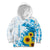 New Zealand Autism Awareness Month Kid Hoodie Takiwatanga Maori Lizard With Sunflower
