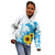 New Zealand Autism Awareness Month Kid Hoodie Takiwatanga Maori Lizard With Sunflower