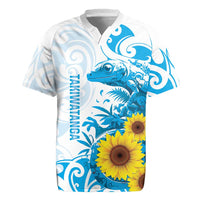 New Zealand Autism Awareness Month Rugby Jersey Takiwatanga Maori Lizard With Sunflower