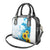 New Zealand Autism Awareness Month Shoulder Handbag Takiwatanga Maori Lizard With Sunflower