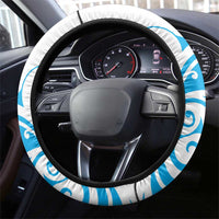 New Zealand Autism Awareness Month Steering Wheel Cover Takiwatanga Maori Lizard With Sunflower