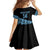 Fiji Rugby 2025 Custom Family Matching Summer Maxi Dress and Hawaiian Shirt Fijian Tapa Toso Viti Toso - Black