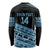 Fiji Rugby 2025 Custom Long Sleeve Shirt Fijian Tapa Toso Viti Toso - Black